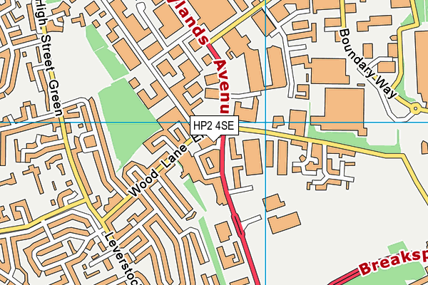HP2 4SE map - OS VectorMap District (Ordnance Survey) HP2 4SE map - OS VectorMap District (Ordnance Survey)