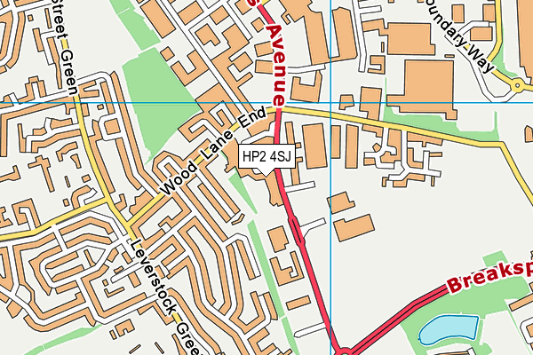 HP2 4SJ map - OS VectorMap District (Ordnance Survey) HP2 4SJ map - OS VectorMap District (Ordnance Survey)