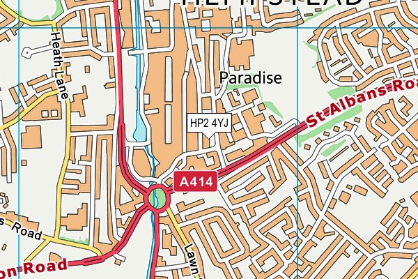HP2 4YJ map - OS VectorMap District (Ordnance Survey) HP2 4YJ map - OS VectorMap District (Ordnance Survey)