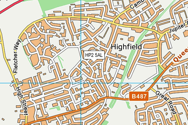 HP2 5AL map - OS VectorMap District (Ordnance Survey) HP2 5AL map - OS VectorMap District (Ordnance Survey)
