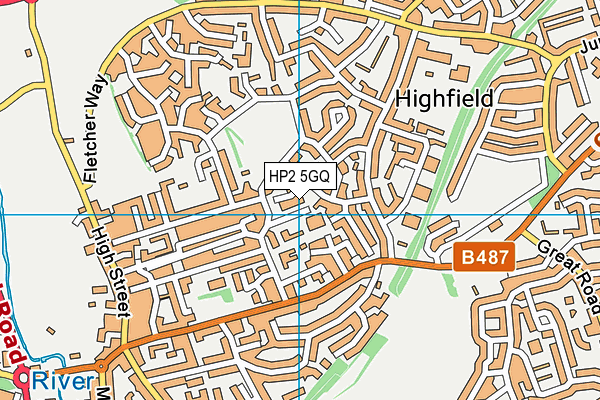 HP2 5GQ map - OS VectorMap District (Ordnance Survey) HP2 5GQ map - OS VectorMap District (Ordnance Survey)