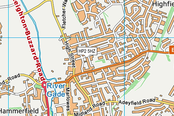 HP2 5HZ map - OS VectorMap District (Ordnance Survey) HP2 5HZ map - OS VectorMap District (Ordnance Survey)