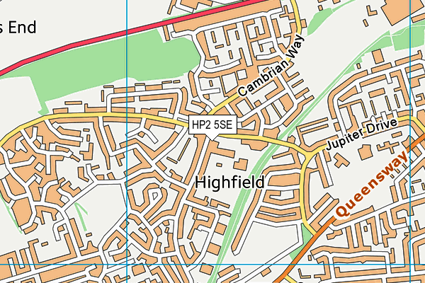HP2 5SE map - OS VectorMap District (Ordnance Survey) HP2 5SE map - OS VectorMap District (Ordnance Survey)