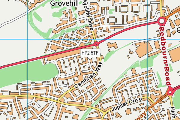 HP2 5TF map - OS VectorMap District (Ordnance Survey) HP2 5TF map - OS VectorMap District (Ordnance Survey)