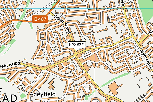 HP2 5ZE map - OS VectorMap District (Ordnance Survey) HP2 5ZE map - OS VectorMap District (Ordnance Survey)