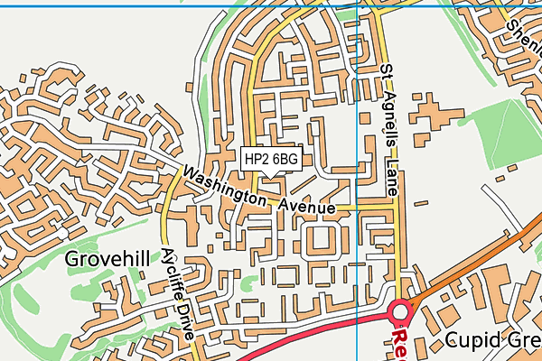 HP2 6BG map - OS VectorMap District (Ordnance Survey) HP2 6BG map - OS VectorMap District (Ordnance Survey)