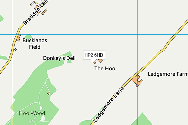 HP2 6HD map - OS VectorMap District (Ordnance Survey)
