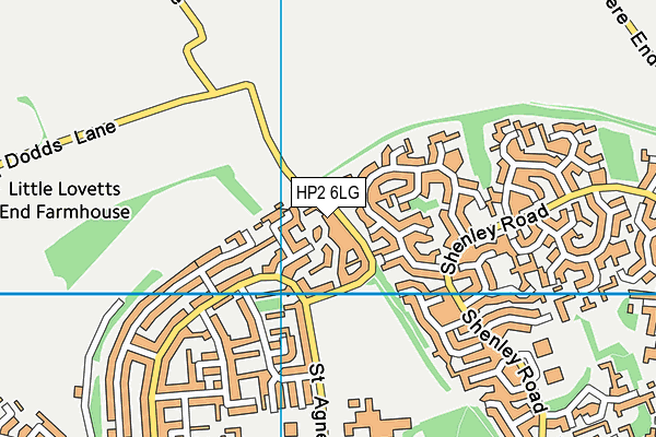 HP2 6LG map - OS VectorMap District (Ordnance Survey) HP2 6LG map - OS VectorMap District (Ordnance Survey)
