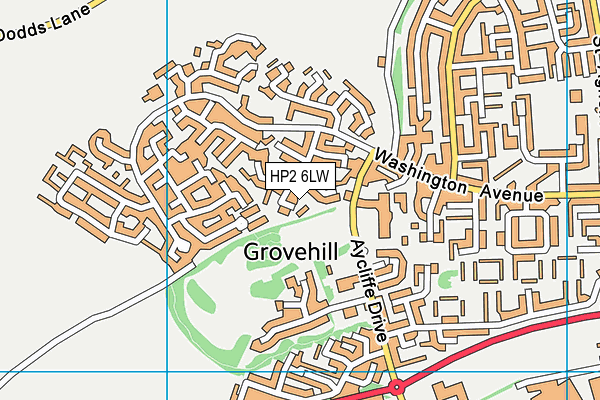 HP2 6LW map - OS VectorMap District (Ordnance Survey) HP2 6LW map - OS VectorMap District (Ordnance Survey)