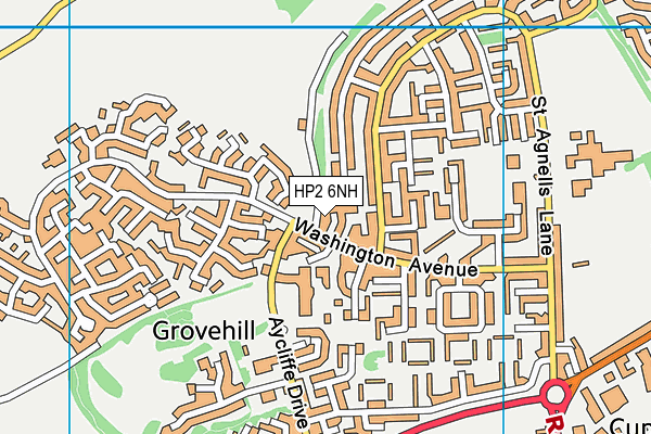 HP2 6NH map - OS VectorMap District (Ordnance Survey) HP2 6NH map - OS VectorMap District (Ordnance Survey)