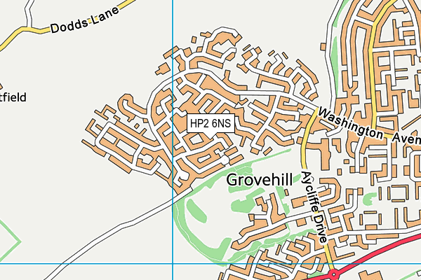 HP2 6NS map - OS VectorMap District (Ordnance Survey)