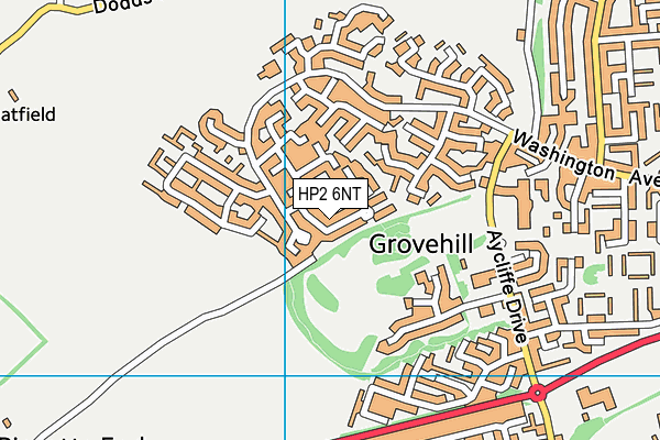 HP2 6NT map - OS VectorMap District (Ordnance Survey) HP2 6NT map - OS VectorMap District (Ordnance Survey)