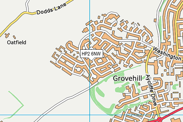 HP2 6NW map - OS VectorMap District (Ordnance Survey) HP2 6NW map - OS VectorMap District (Ordnance Survey)
