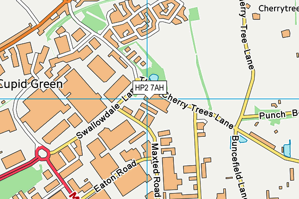 HP2 7AH map - OS VectorMap District (Ordnance Survey) HP2 7AH map - OS VectorMap District (Ordnance Survey)