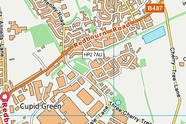 HP2 7AU map - OS VectorMap District (Ordnance Survey) HP2 7AU map - OS VectorMap District (Ordnance Survey)
