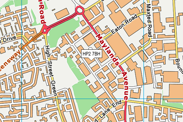 HP2 7BH map - OS VectorMap District (Ordnance Survey) HP2 7BH map - OS VectorMap District (Ordnance Survey)