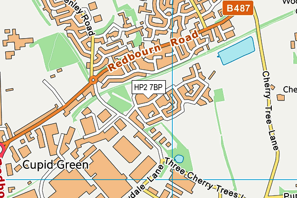 HP2 7BP map - OS VectorMap District (Ordnance Survey) HP2 7BP map - OS VectorMap District (Ordnance Survey)