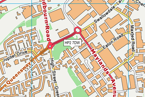HP2 7DW map - OS VectorMap District (Ordnance Survey) HP2 7DW map - OS VectorMap District (Ordnance Survey)