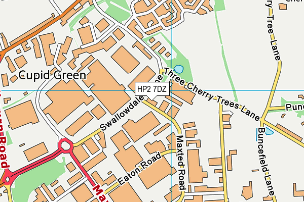 HP2 7DZ map - OS VectorMap District (Ordnance Survey) HP2 7DZ map - OS VectorMap District (Ordnance Survey)