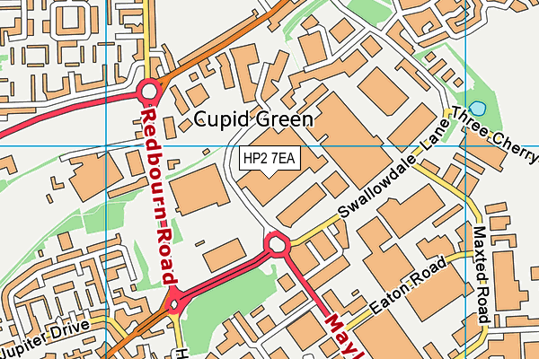 HP2 7EA map - OS VectorMap District (Ordnance Survey) HP2 7EA map - OS VectorMap District (Ordnance Survey)