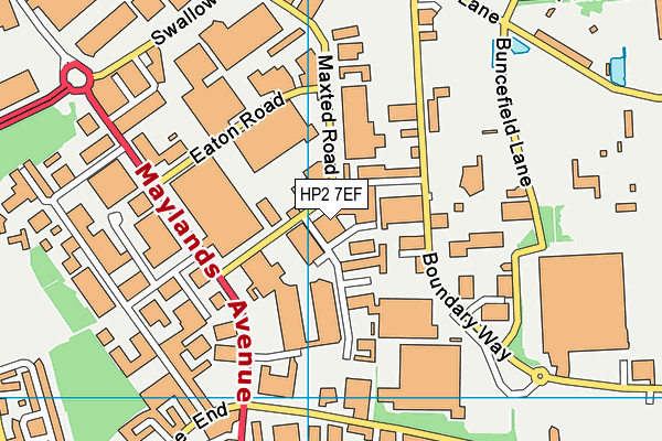 HP2 7EF map - OS VectorMap District (Ordnance Survey) HP2 7EF map - OS VectorMap District (Ordnance Survey)