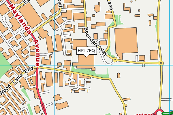 HP2 7EQ map - OS VectorMap District (Ordnance Survey) HP2 7EQ map - OS VectorMap District (Ordnance Survey)