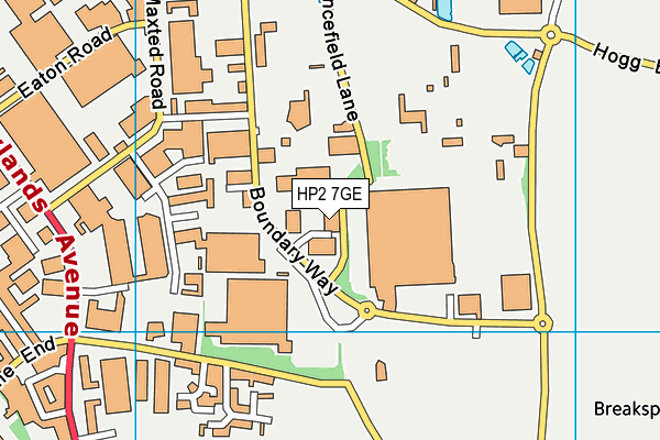 HP2 7GE map - OS VectorMap District (Ordnance Survey) HP2 7GE map - OS VectorMap District (Ordnance Survey)