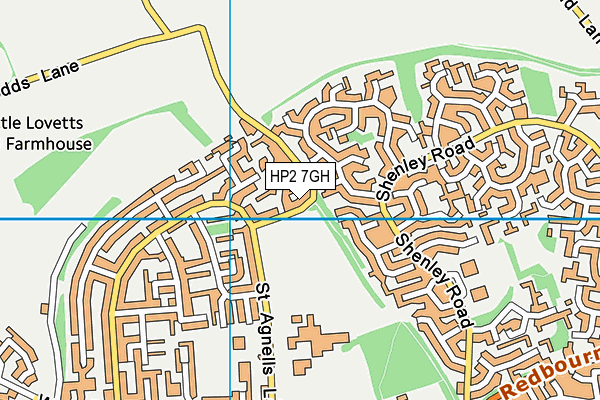 HP2 7GH map - OS VectorMap District (Ordnance Survey) HP2 7GH map - OS VectorMap District (Ordnance Survey)