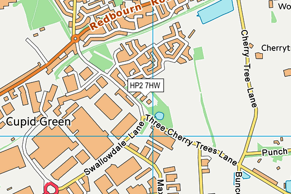 HP2 7HW map - OS VectorMap District (Ordnance Survey) HP2 7HW map - OS VectorMap District (Ordnance Survey)