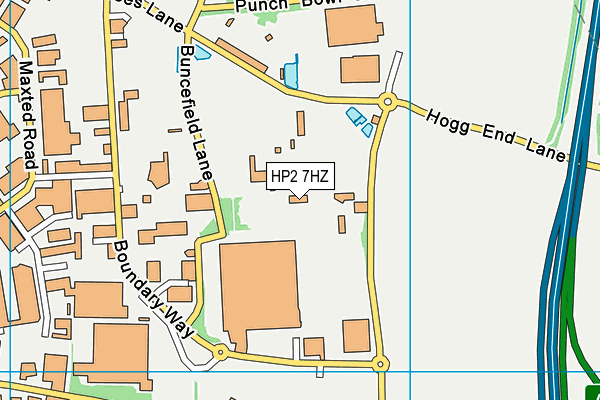 HP2 7HZ map - OS VectorMap District (Ordnance Survey) HP2 7HZ map - OS VectorMap District (Ordnance Survey)