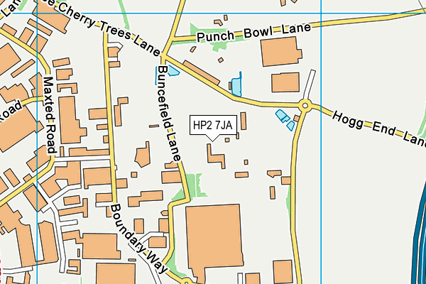HP2 7JA map - OS VectorMap District (Ordnance Survey) HP2 7JA map - OS VectorMap District (Ordnance Survey)