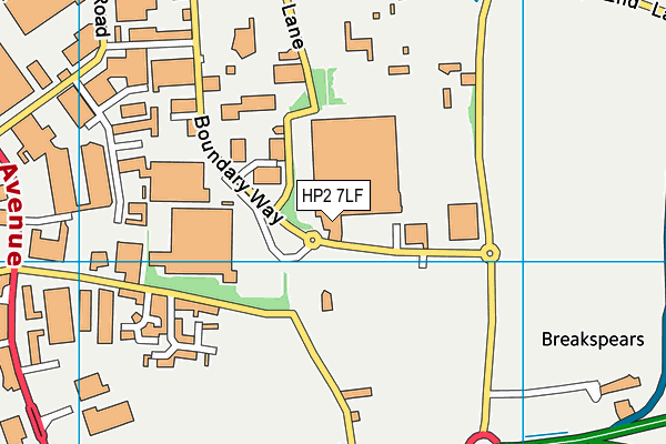HP2 7LF map - OS VectorMap District (Ordnance Survey) HP2 7LF map - OS VectorMap District (Ordnance Survey)