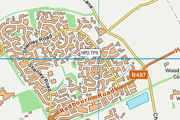 HP2 7PX map - OS VectorMap District (Ordnance Survey) HP2 7PX map - OS VectorMap District (Ordnance Survey)