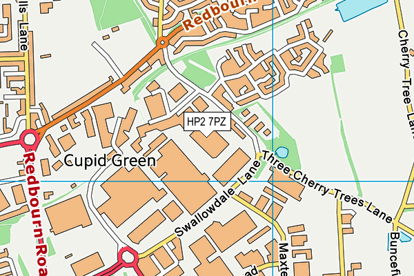 HP2 7PZ map - OS VectorMap District (Ordnance Survey) HP2 7PZ map - OS VectorMap District (Ordnance Survey)