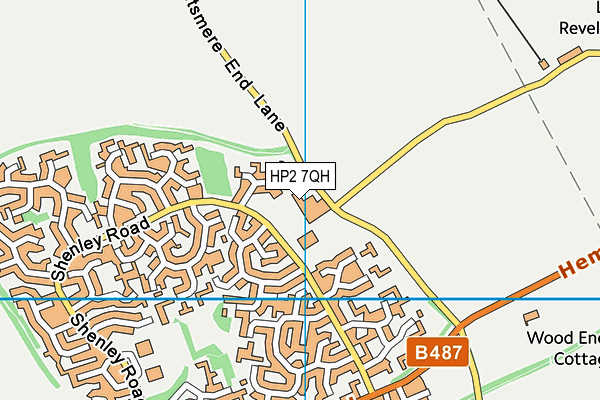 HP2 7QH map - OS VectorMap District (Ordnance Survey) HP2 7QH map - OS VectorMap District (Ordnance Survey)