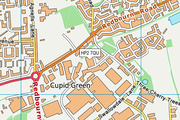HP2 7QU map - OS VectorMap District (Ordnance Survey) HP2 7QU map - OS VectorMap District (Ordnance Survey)