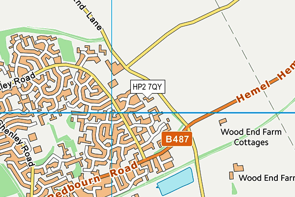 HP2 7QY map - OS VectorMap District (Ordnance Survey) HP2 7QY map - OS VectorMap District (Ordnance Survey)
