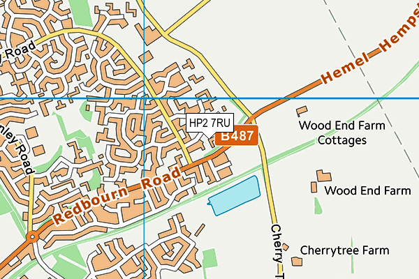 HP2 7RU map - OS VectorMap District (Ordnance Survey) HP2 7RU map - OS VectorMap District (Ordnance Survey)