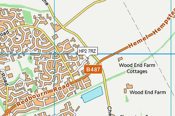 HP2 7RZ map - OS VectorMap District (Ordnance Survey) HP2 7RZ map - OS VectorMap District (Ordnance Survey)
