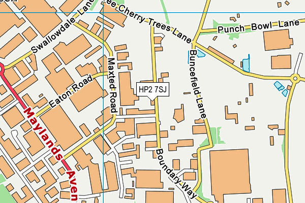 HP2 7SJ map - OS VectorMap District (Ordnance Survey) HP2 7SJ map - OS VectorMap District (Ordnance Survey)