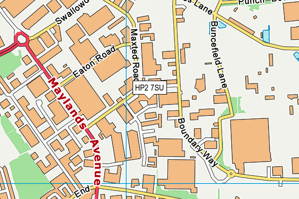 HP2 7SU map - OS VectorMap District (Ordnance Survey) HP2 7SU map - OS VectorMap District (Ordnance Survey)