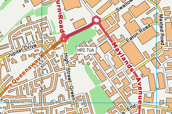 HP2 7UA map - OS VectorMap District (Ordnance Survey) HP2 7UA map - OS VectorMap District (Ordnance Survey)