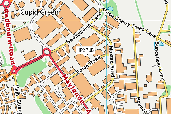 HP2 7UB map - OS VectorMap District (Ordnance Survey) HP2 7UB map - OS VectorMap District (Ordnance Survey)
