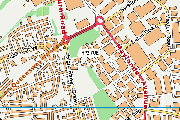 HP2 7UE map - OS VectorMap District (Ordnance Survey) HP2 7UE map - OS VectorMap District (Ordnance Survey)