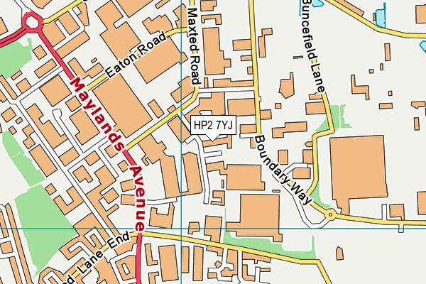 HP2 7YJ map - OS VectorMap District (Ordnance Survey) HP2 7YJ map - OS VectorMap District (Ordnance Survey)