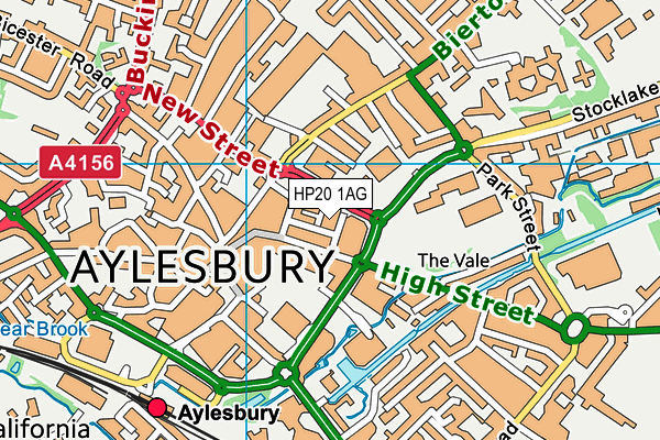HP20 1AG map - OS VectorMap District (Ordnance Survey)