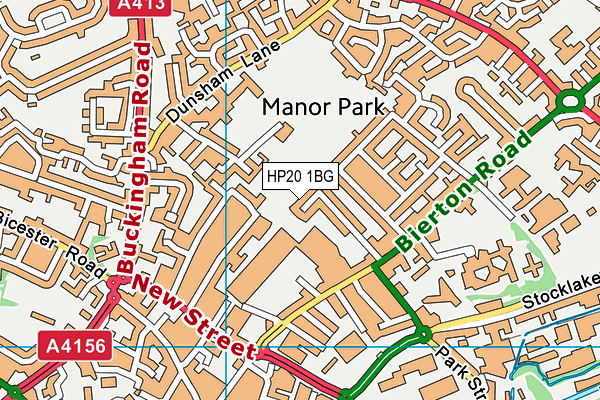 HP20 1BG map - OS VectorMap District (Ordnance Survey)