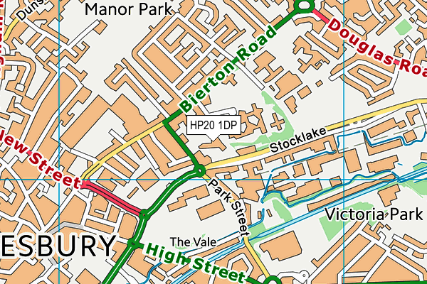 HP20 1DP map - OS VectorMap District (Ordnance Survey)