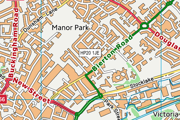 HP20 1JE map - OS VectorMap District (Ordnance Survey)