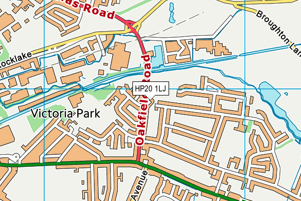 HP20 1LJ map - OS VectorMap District (Ordnance Survey) HP20 1LJ map - OS VectorMap District (Ordnance Survey)